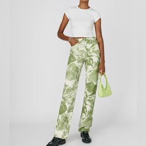 Reformation marbled high rise straight Jean **ALTERED**